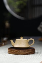 宜兴紫砂壶纯全手工原矿紫砂茶壶茶具功夫泡茶青灰泥纳福壶200cc