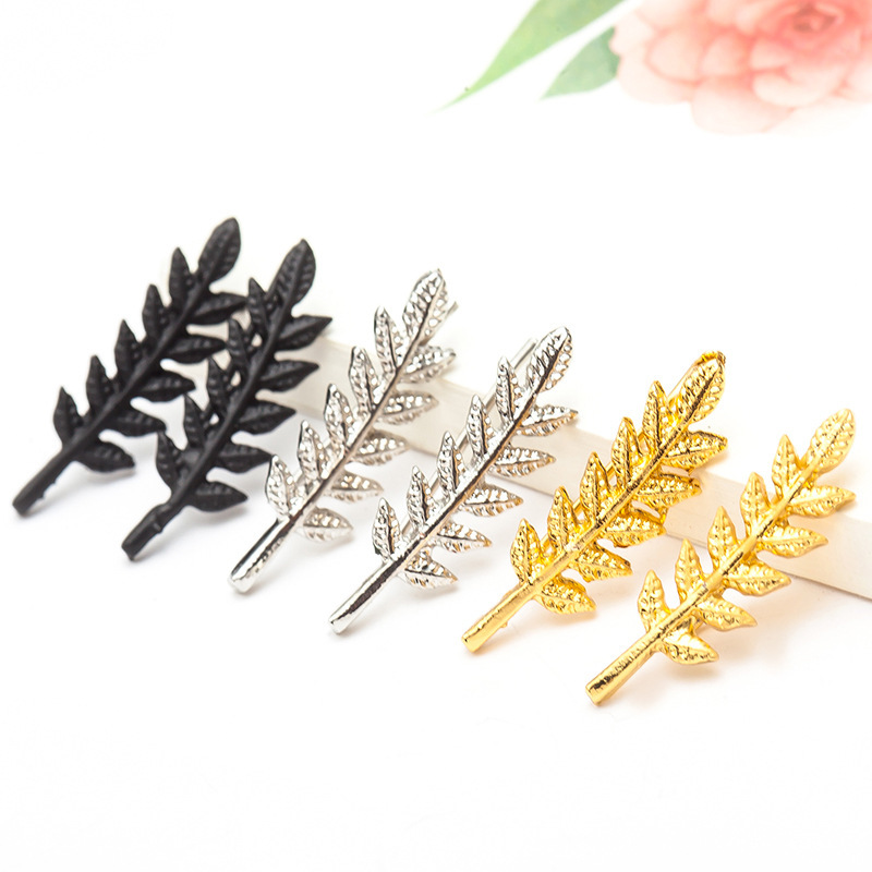 New Fashion Simple Leaf Shaped Leaf Shaped Ear Bone Clip Women Wholesale display picture 1