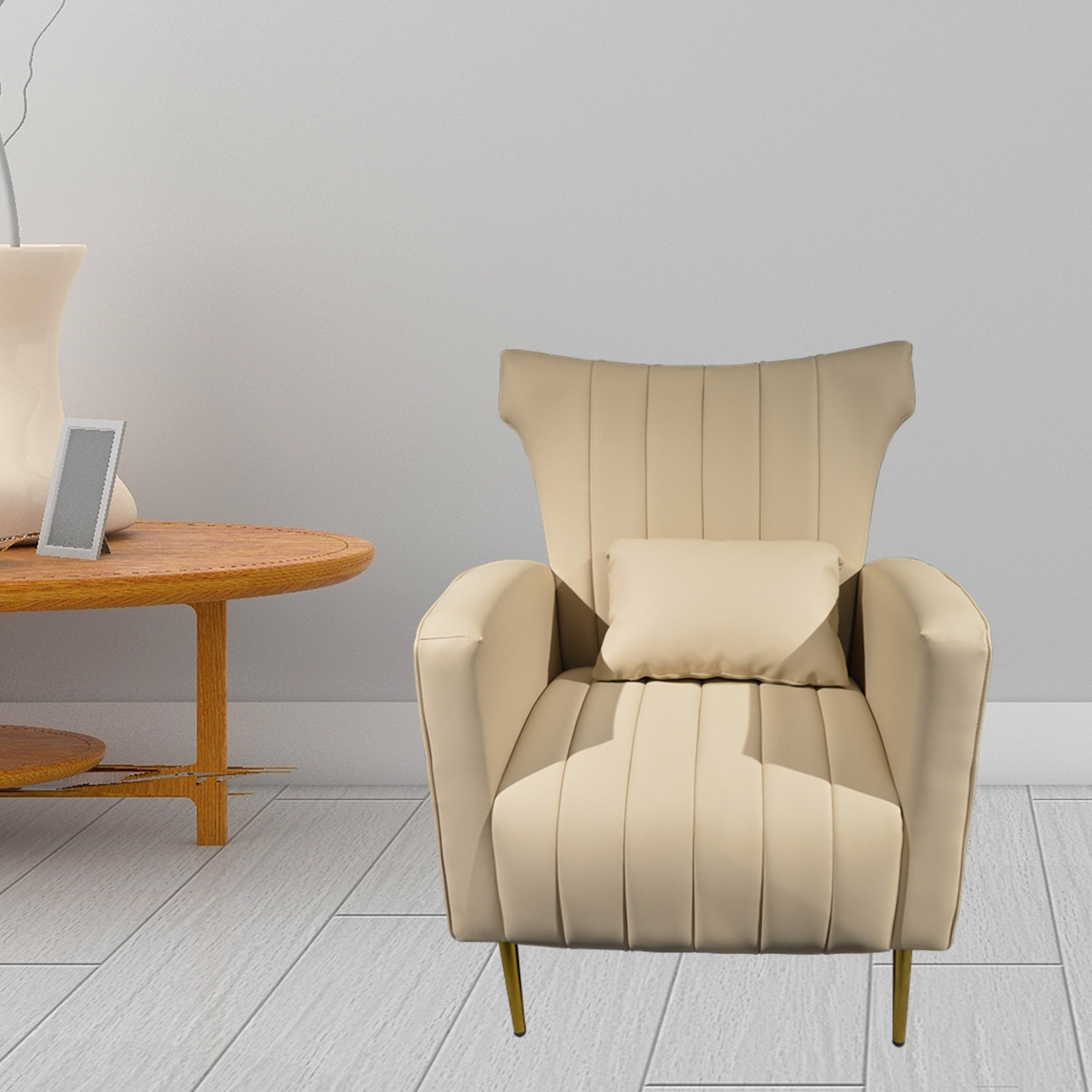 北欧风轻奢单人沙发椅小户型现代简约休闲老虎椅卧室阳台懒人沙发|ms