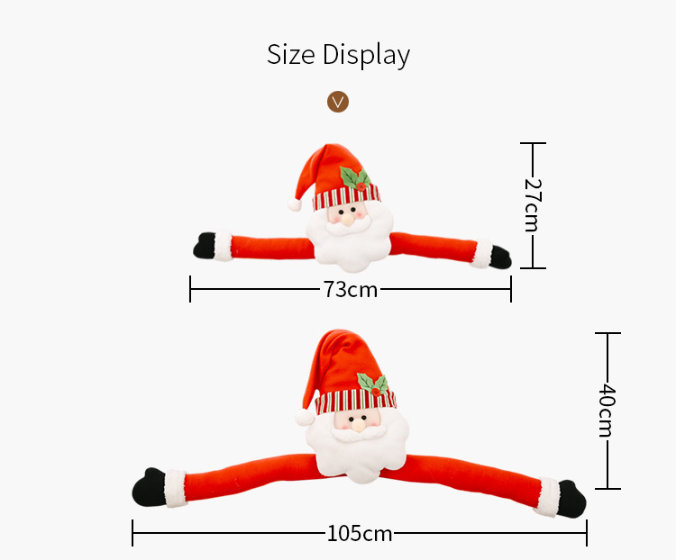400g Weight Christmas Festival   Christmas Decorations Christmas Tree Hug Tree Top Star Creative Cartoon Christmas Tree 1