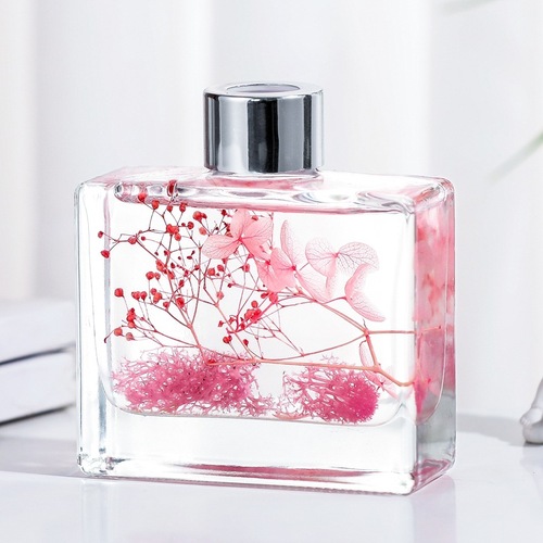 Household fire-free flat square bottle eternal flower aromatherapy indoor perfume air freshener bathroom toilet deodorizing essential oil