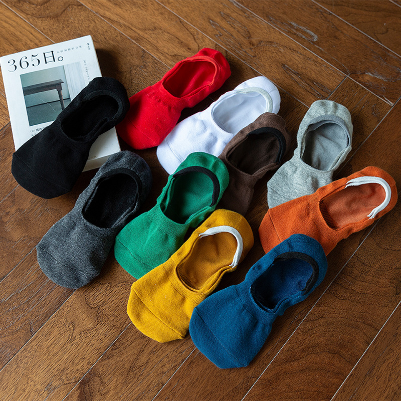 【十色可选】日系袜子女夏季透气纯色船袜糖果色女士透气隐形袜|ru