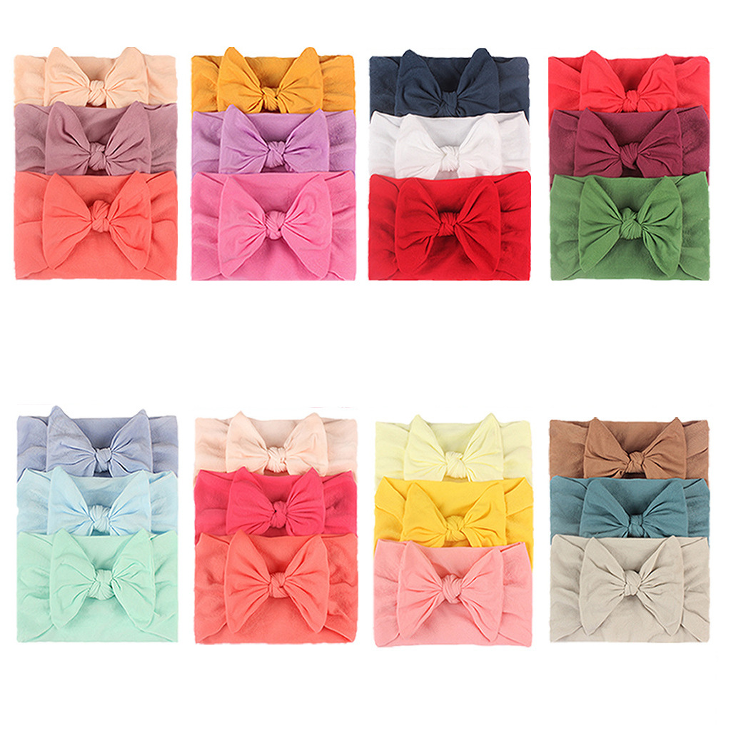 Home Occasion Cute Bow Knot Nylon Hair Band