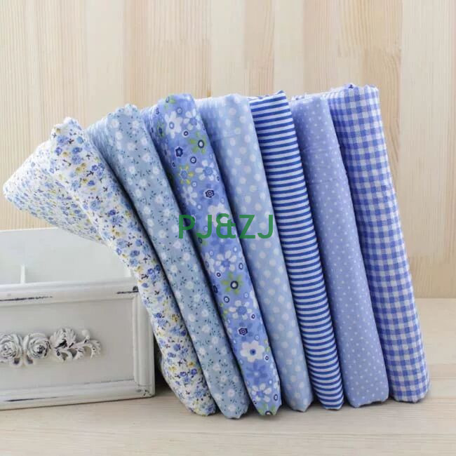 手作りdiy布組7枚の小さな砕花布頭50*50cmの新しい混合花柄系綿平布生地