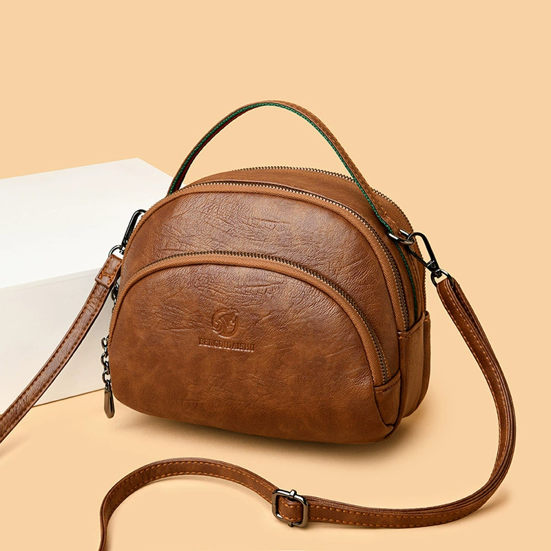 One‑shoulder bag, Korean style, soft polyurethane, compact 21×9×17 cm