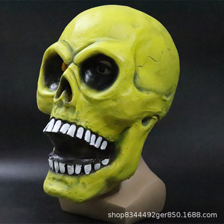 Halloween cráneo máscara horror scary truco de látex tocados cabeza del cráneo de color casa embrujada bar vestir Accesorios