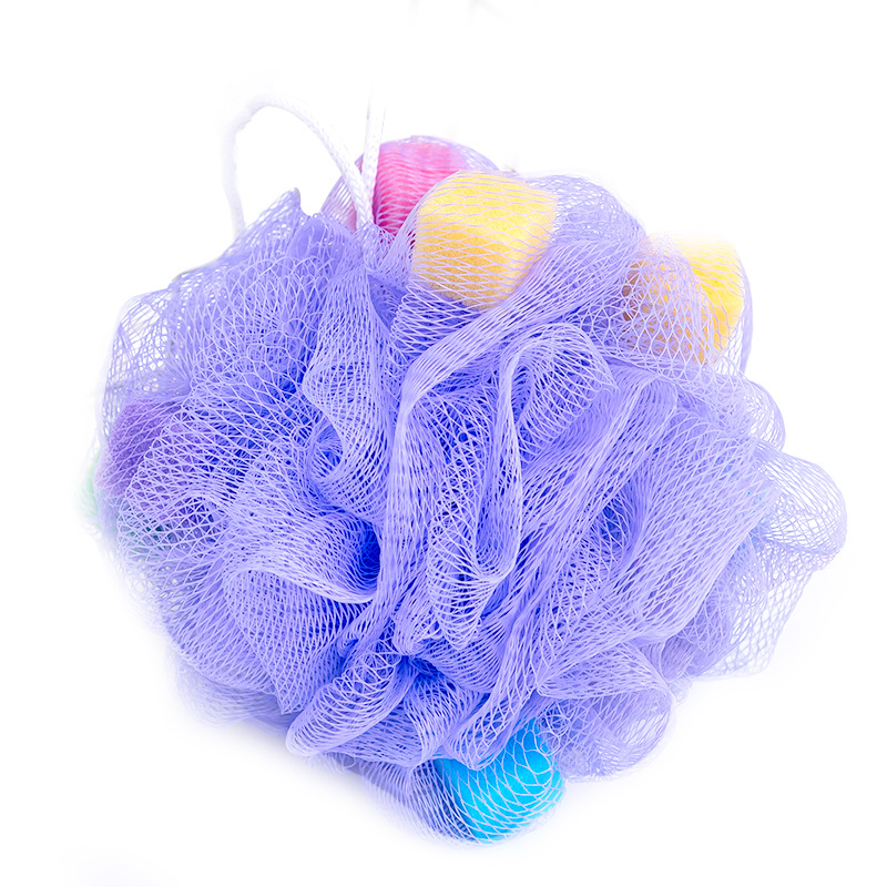 Bola de baño grande con esponja de baño Bola de baño Toalla de baño Baño de flores Bola de baño grande al por mayor