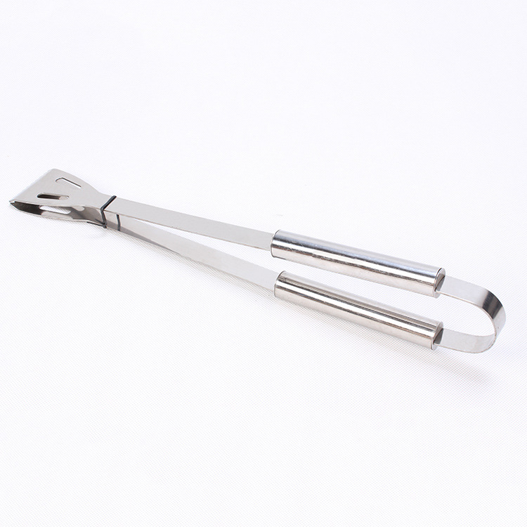 Fuente fábrica de acero inoxidable Barbacoas barbacoa herramientas pequeño tubo mango barbacoa conjunto de 3 barbacoa horquilla pala clip combinación traje