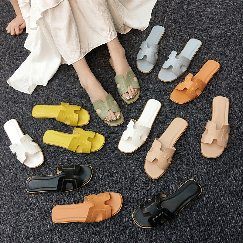 Fairy style flat slippers 2020 spring ne...