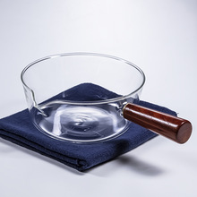耐热玻璃透明侧木把拉面泡面碗日式家用可加热水果甜品沙拉碗餐具