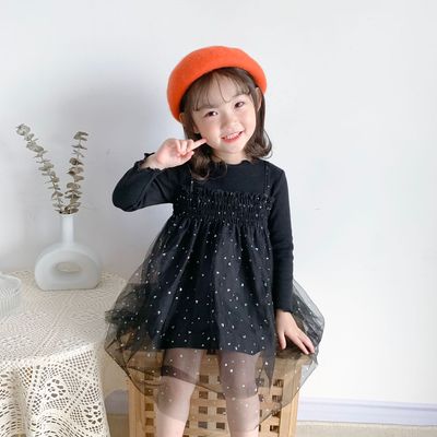 女童连衣裙秋装2020新款洋气春季童装小女孩公主裙蓬蓬纱儿童裙子|ru