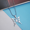 Brand pendant stainless steel hip-hop style, round beads, necklace, chain for key bag , internet celebrity, wholesale
