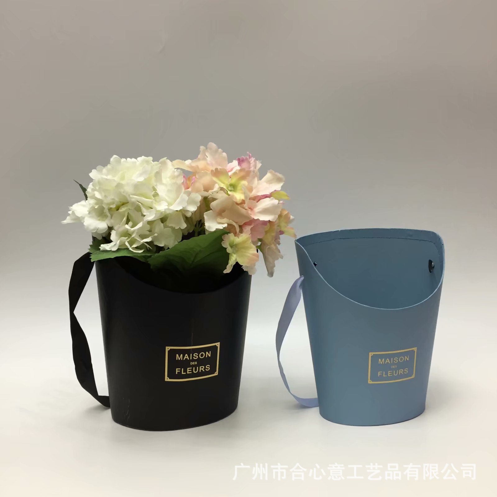 合心意 母亲节 手提薯条桶插花桶 手提鲜花桶 手捧花甜筒 鲜花盒
