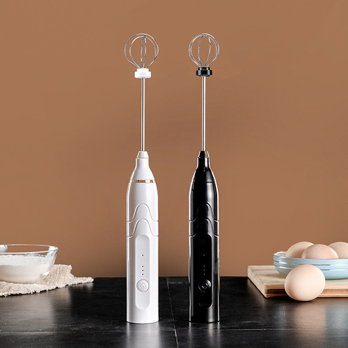 Kitchen handheld rechargeable wireless electric egg beater USB port household blender rechargeable coffee milk tea milk frother