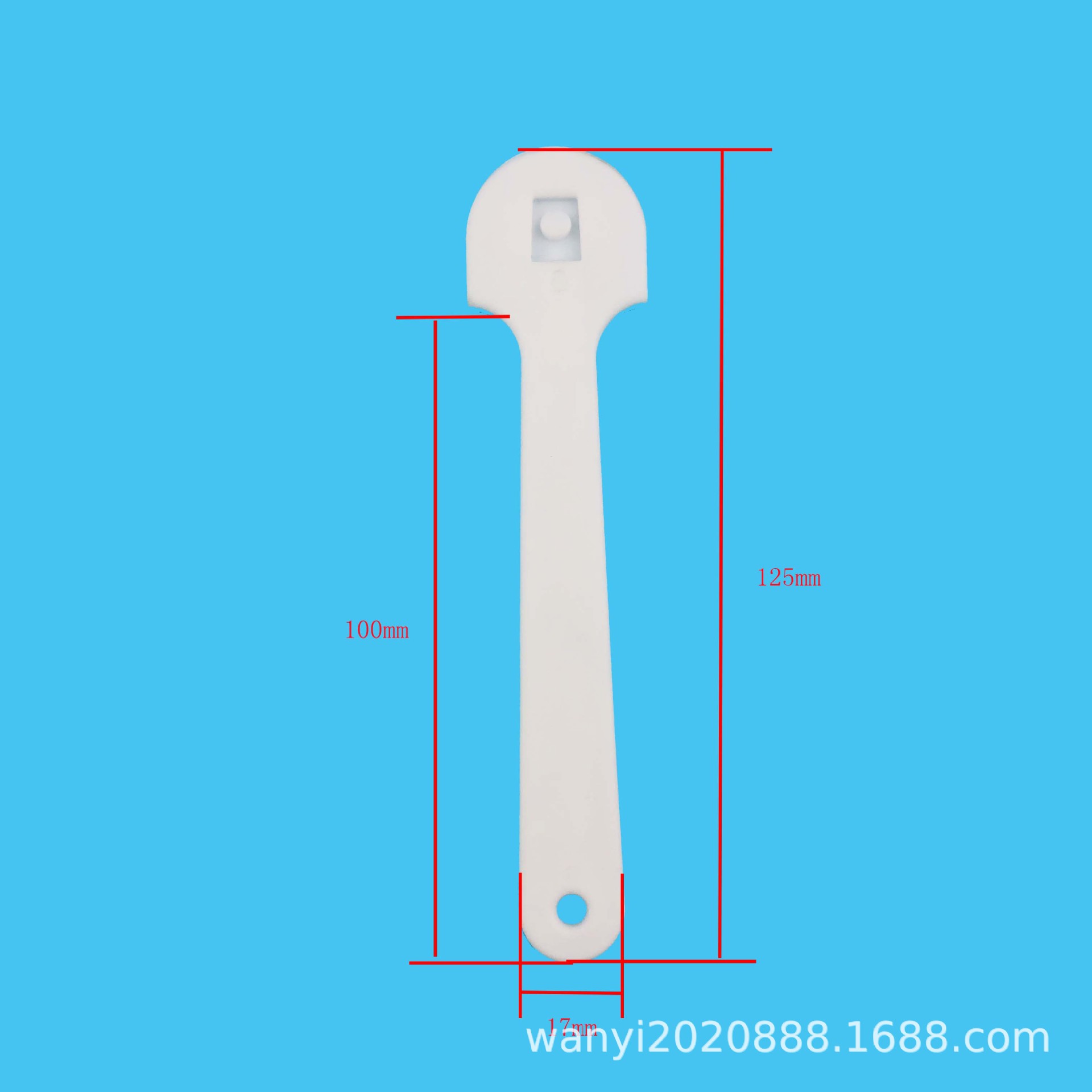 夹扣广告扇柄塑胶扇柄宣传广告扇柄把手广告扇手柄PP塑胶扇手柄