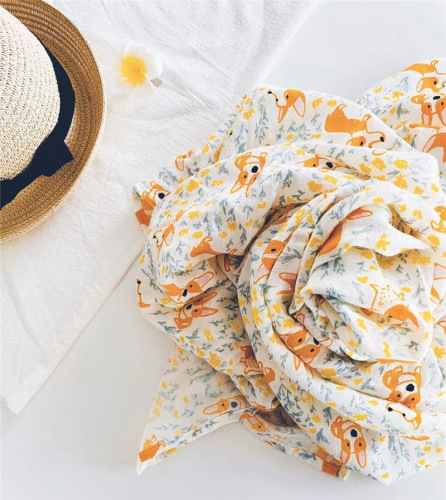  swaddle, gauze bamboo cotton baby swaddle, gauze blanket, corgi dog