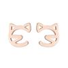 Cute fashionable small earrings stainless steel, Korean style