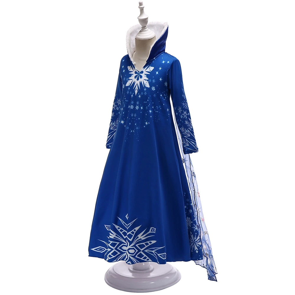 Small princess costume, demi-season long-sleeve, dress, European style, “Frozen”, cosplay