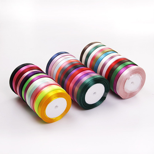 1 cm ribbon, 1 cm satin ribbon, 1 cm colorful ribbon, 1 cm silk ribbon, wedding chair back packaging ribbon