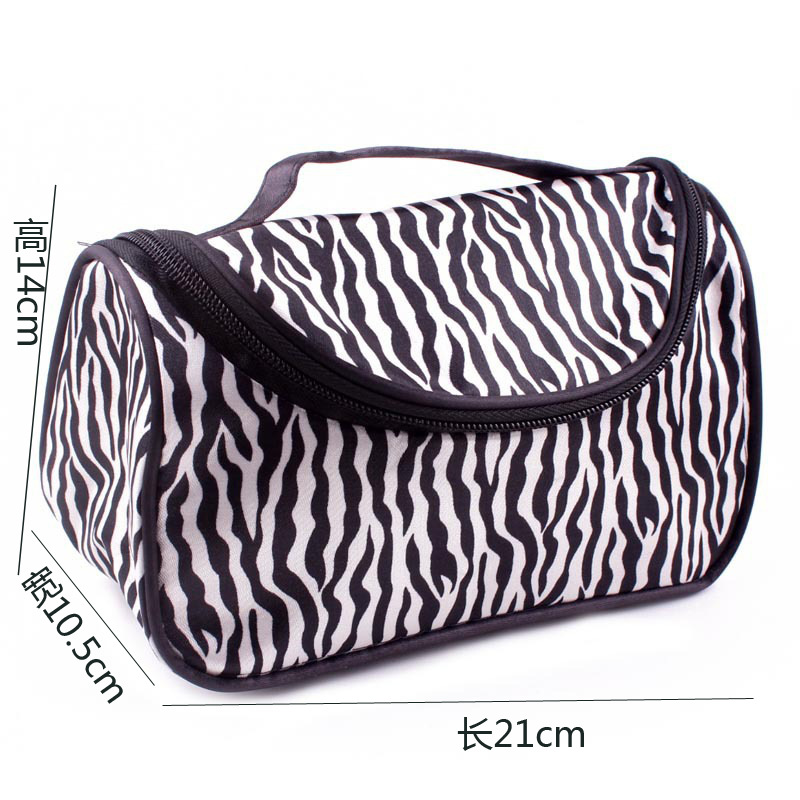 新款韓版包時尚洗簌化刷包豹紋女士手提包工廠直銷化妝刷收納包