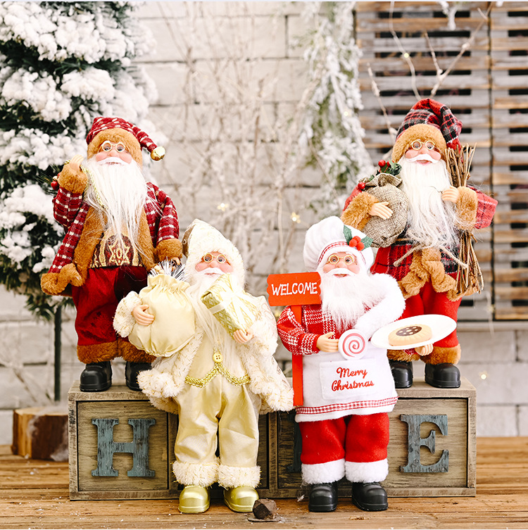 Weihnachtsfeier Dekoration stehende Haltung Santa Claus Puppepicture14