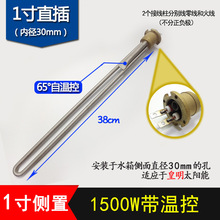 1寸直插太阳能热水器电加热棒 电加热器侧面安装发热管 1500W