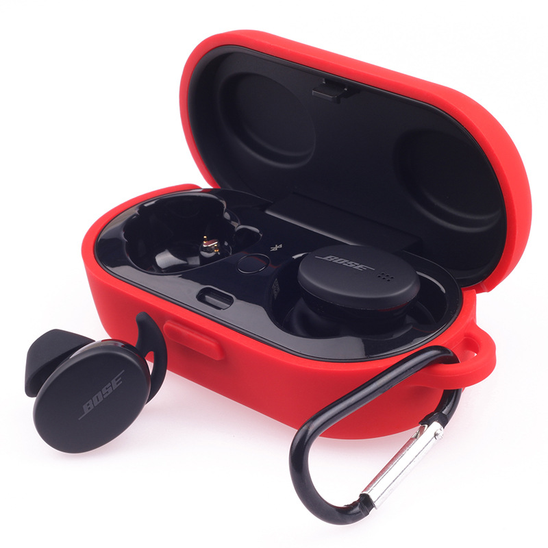 适用Bose Sport Earbuds真无线蓝牙跑步耳机 博士小鲨硅胶保护套