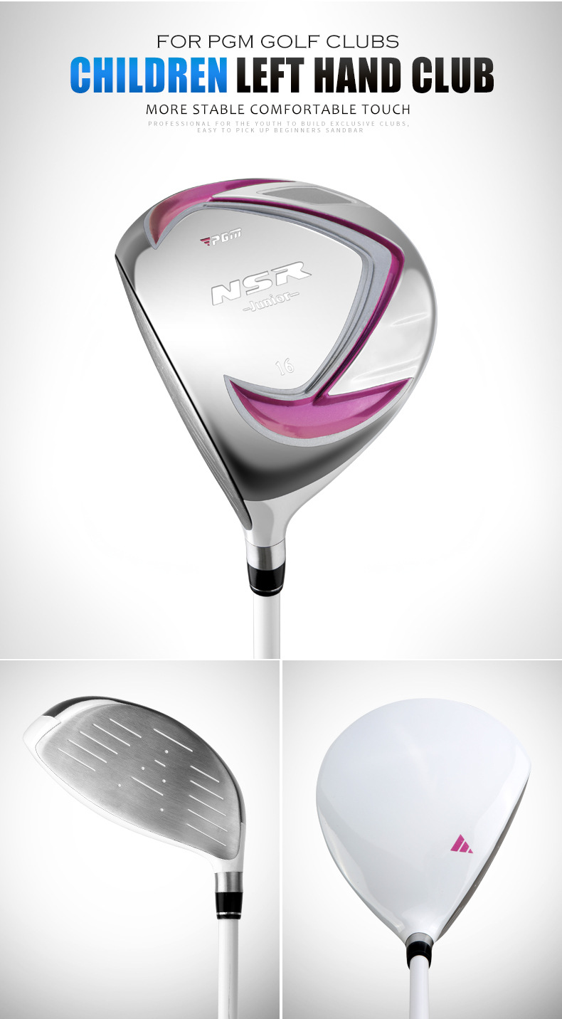 Gậy đánh golf trẻ em PGM NSR Junior bộ gỗ số 1 và số 5 tay trái — Tay trái màu xanh lục # số 1 gỗ (95-115cm), Tay trái màu xanh lục # số 1 gỗ (115-135cm), Tay trái màu xanh lục # số 1 gỗ (135-155cm), Tay trái màu xanh lá cây xanh #5 gỗ (95-115cm) chi tiết 7