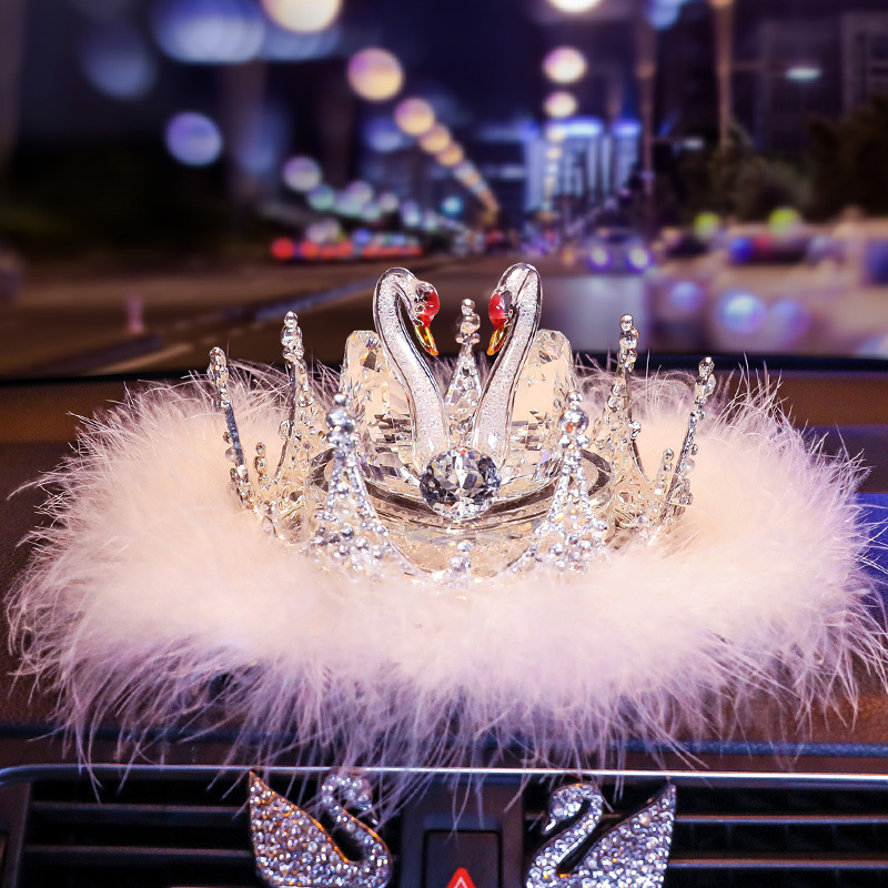 빨간 머리 화이트 스완 향수 시트 + 크라운 A + 깃털 미끄럼 방지 매트