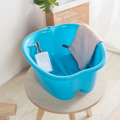 Foot bath basin Paojiao bucket household Plastic massage Wash one's feet A lower leg health preservation Foot bath heat preservation Foot washing bucket Large