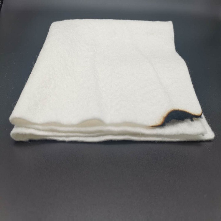 消防服夹层白色阻燃黏胶针刺棉 汽车床垫美标cfr-1633阻燃针棉