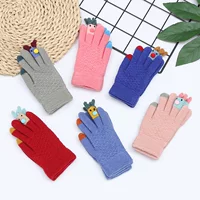 Children's keep warm cute travel gloves for men and women