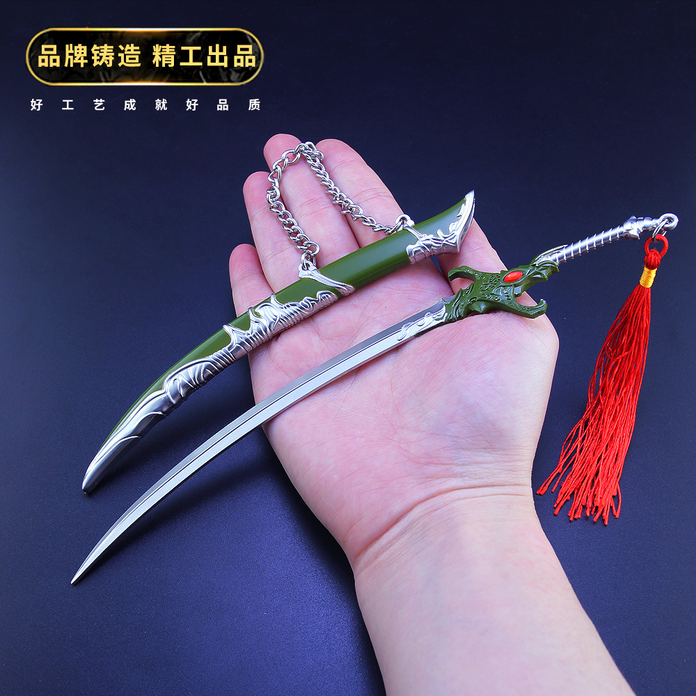 天官赐福周边血雨探花绝境鬼王花城厄命弯刀合金模型-阿里巴巴