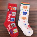 （日系现货）MK儿童袜子男女棉质中筒袜现货 圣诞袜 新年袜