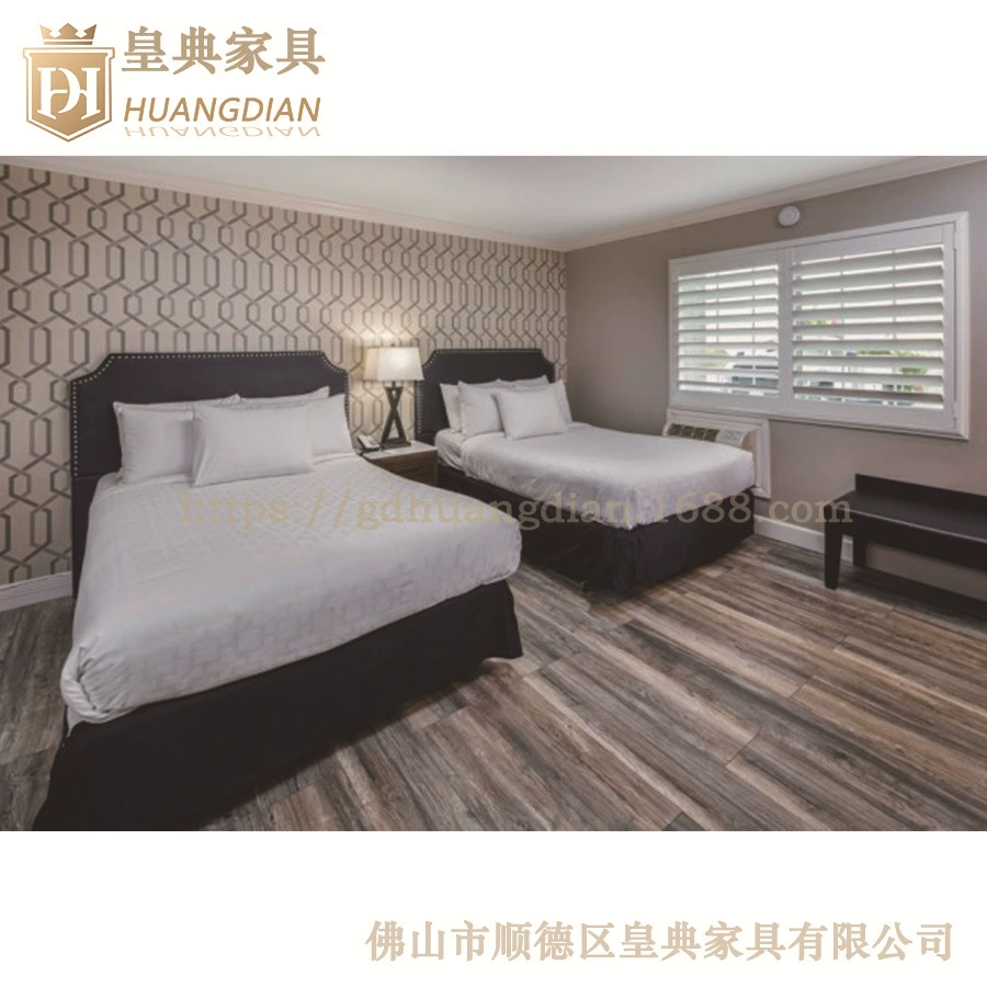 Профессиональный индивидуальный минималистичный стиль гостиничной мебели Гостиница номер двуспальная кровать экран мягкая кровать мебель TF23