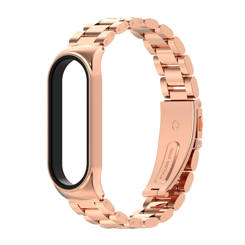Совместимо с Amazfit Band 7 Huami браслет 5 лент металл три бусины Strite Magland Magnetic Magnetic Suffering