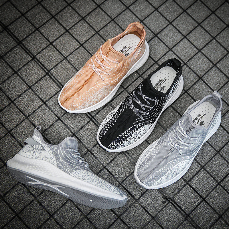 跨境代发采购专用男鞋运动鞋网红飞织跑步鞋休闲鞋子男士网面|ms