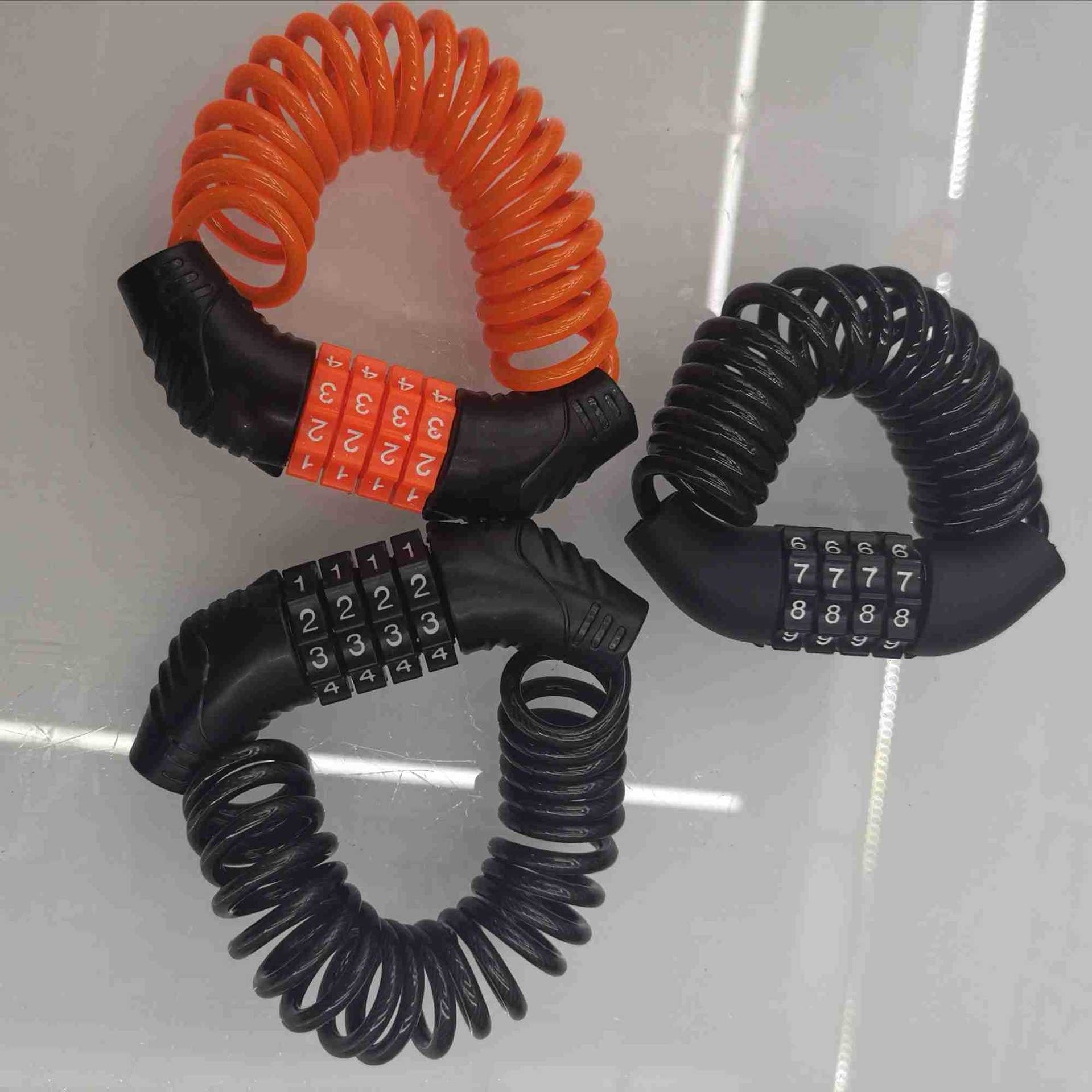 头盔锁 自行车锁 行李箱锁 滑板车锁 钢丝绳锁 地摊货源 厂家直销