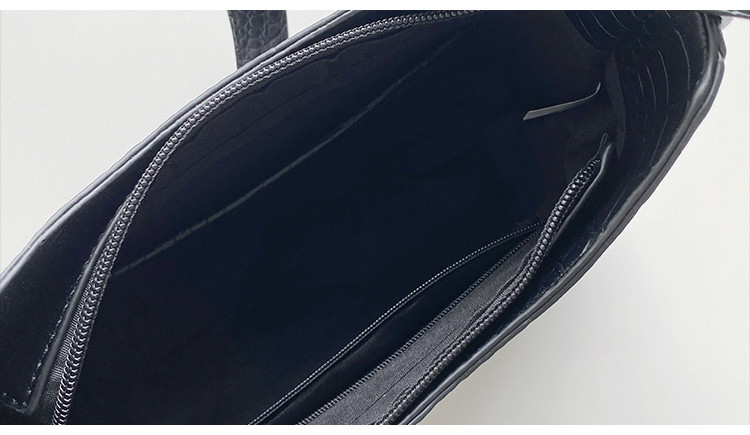 Crocodile pattern armpit women, niche design, high-end PU styling handbag, Korean version shoulder bag for women_voghion.com