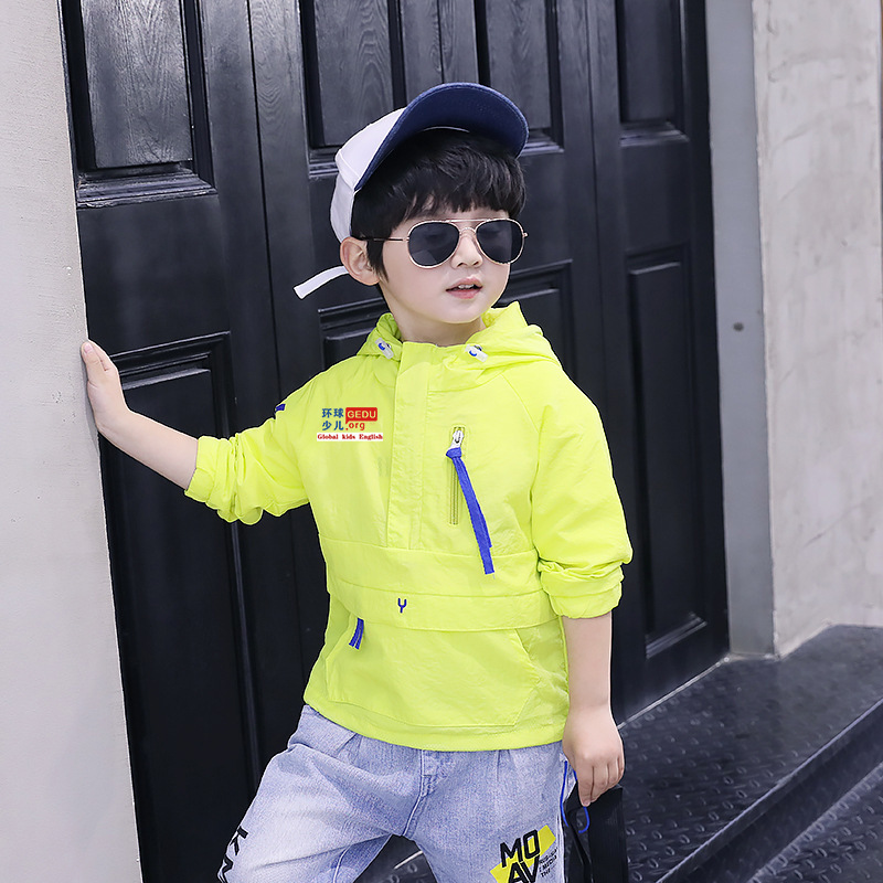 男童防晒衣夏装薄外套2020年新款童装儿童中大童透气帅洋气运动潮