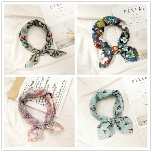 55*55 New Cotton Linen Small Square Scarf Women Summer Autumn Fashion Matchable Korean Style Scarf