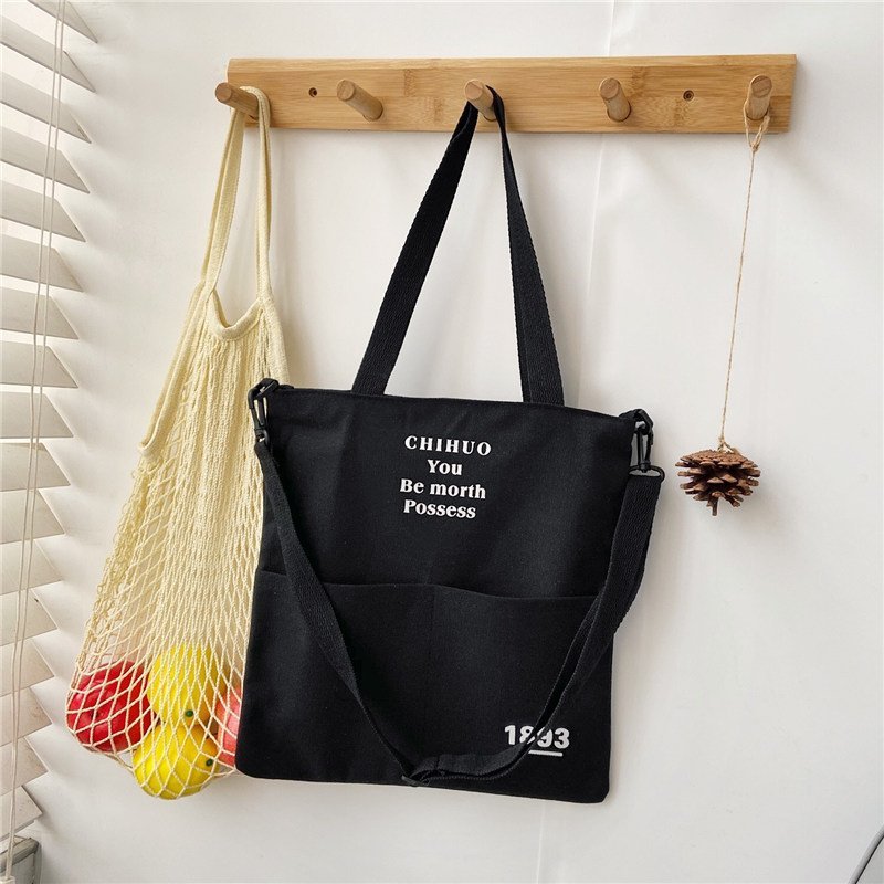 Large Capacity women's bag 2020 new fashion trendy messenger bag student portable shoulder canvas bag
