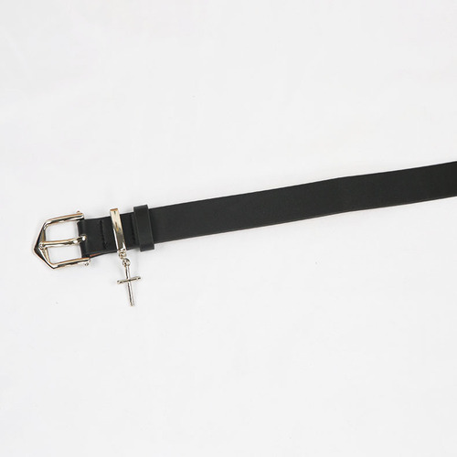New pin buckle casual simple belt fashion personalized button jeans dress decorative black belt