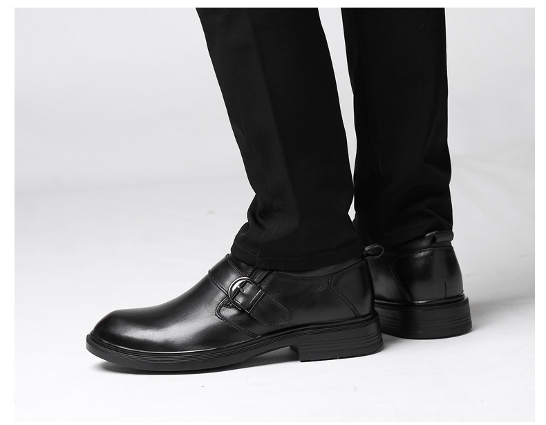 Men's Leather Casual Shoes Crocodile Pattern Business Footwear_voghion.com