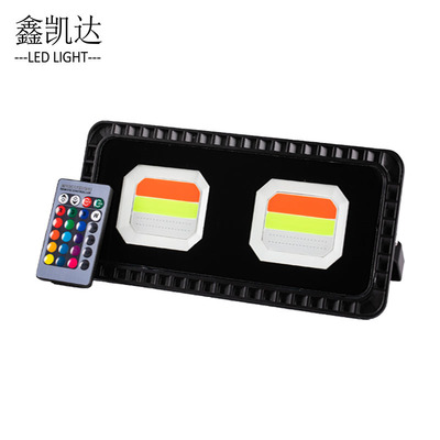 Cross border SPL Remote control Colorful RGB Cast light 50W Outdoor waterproof LED Floodlight