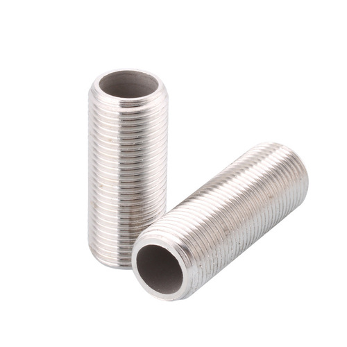 304 stainless steel through wire outer wire hollow full wire threaded pipe wire through plate joint 4 points extended full thread round pipe screw