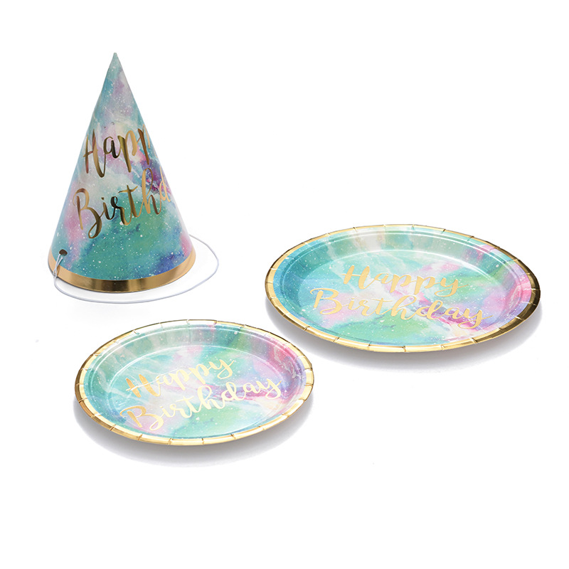 Party Occasion Birthday Letter Paper Party Tableware 10 Pieces