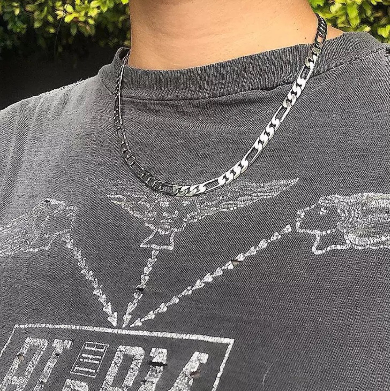 Minimalistic necklace stainless steel hip-hop style