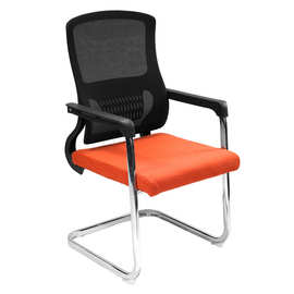 厂家弓形会议椅子网布职员电脑椅五金办公弓字椅家用椅203C