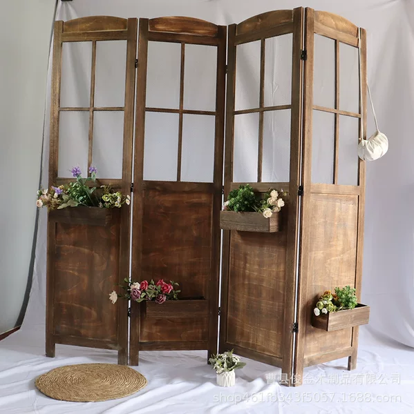 Retro Screen Chinese Screen Iron Screen Bedroom Screen Partition Living Room Screen Partition Office Screen Partition